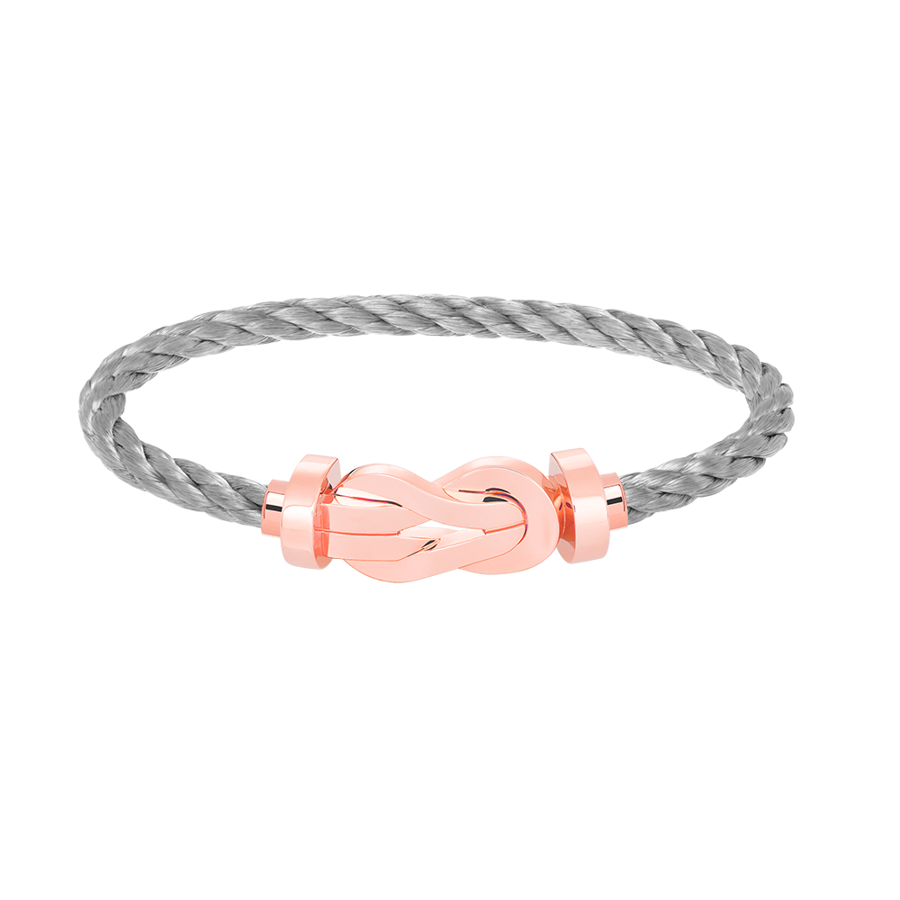 [✨Rose💎]CHANCE LARGE 8 FIGURE BUCKLE NO DIAMOND BRACELET ROSE GOLD