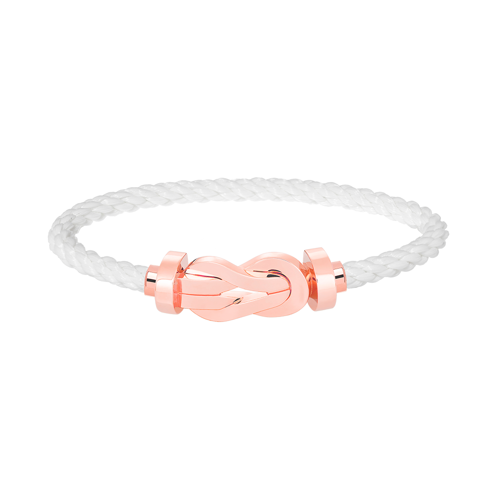 [✨Rose💎]CHANCE LARGE 8 FIGURE BUCKLE NO DIAMOND BRACELET ROSE GOLD