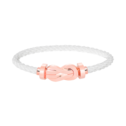 [✨Rose💎]CHANCE LARGE 8 FIGURE BUCKLE NO DIAMOND BRACELET ROSE GOLD