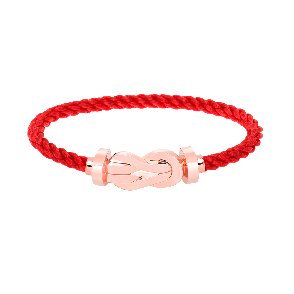 [✨Rose💎]CHANCE LARGE 8 FIGURE BUCKLE NO DIAMOND BRACELET ROSE GOLD