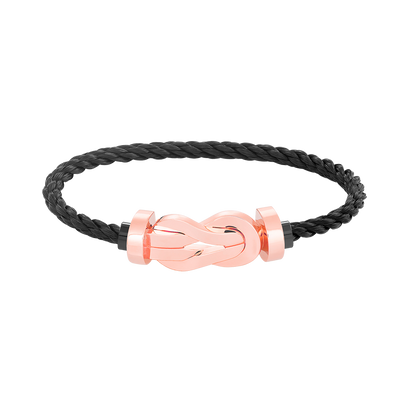 [✨Rose💎]CHANCE LARGE 8 FIGURE BUCKLE NO DIAMOND BRACELET ROSE GOLD