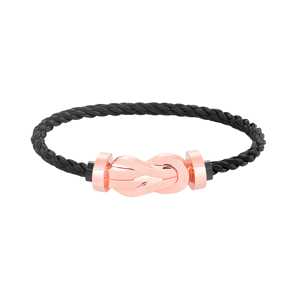 [✨Rose💎]CHANCE LARGE 8 FIGURE BUCKLE NO DIAMOND BRACELET ROSE GOLD
