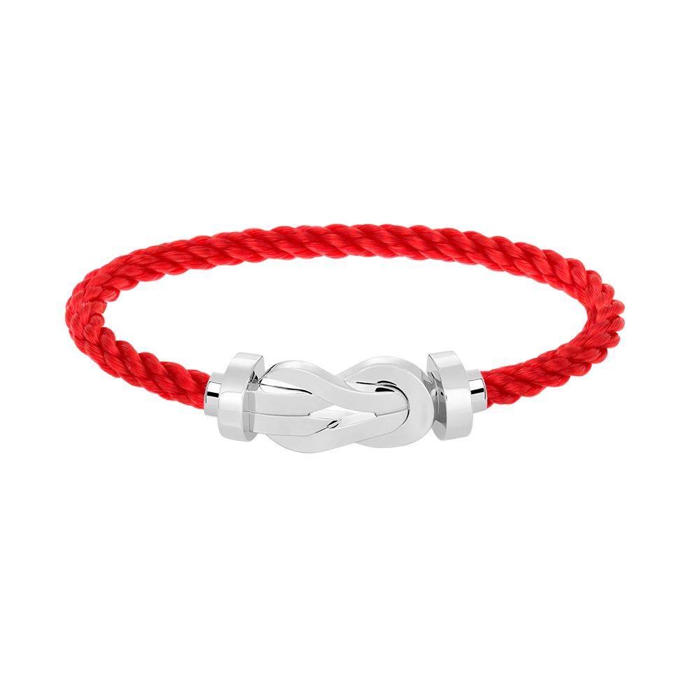 [✨Rose💎]CHANCE LARGE 8 FIGURE BUCKLE NO DIAMOND BRACELET SILVER