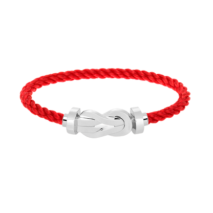 [✨Rose💎]CHANCE LARGE 8 FIGURE BUCKLE NO DIAMOND BRACELET SILVER