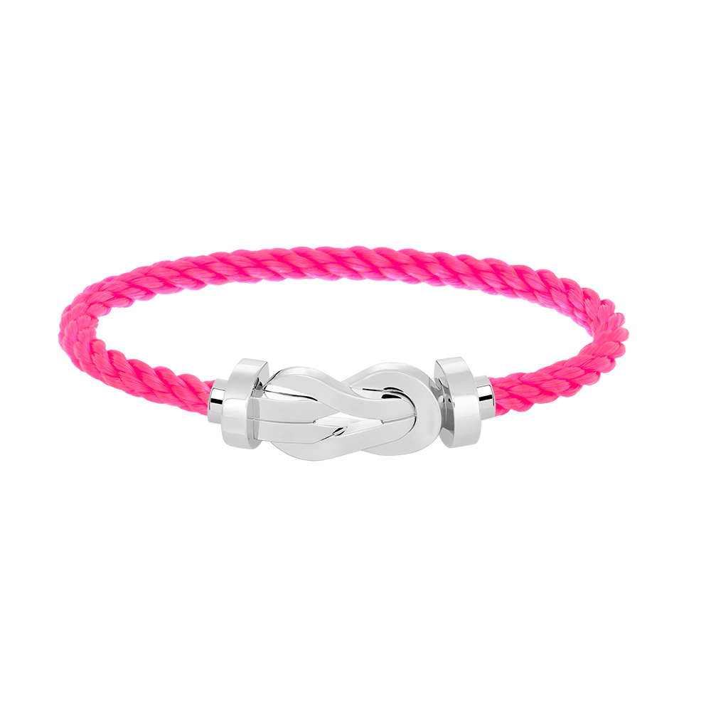 [✨Rose💎]CHANCE LARGE 8 FIGURE BUCKLE NO DIAMOND BRACELET SILVER