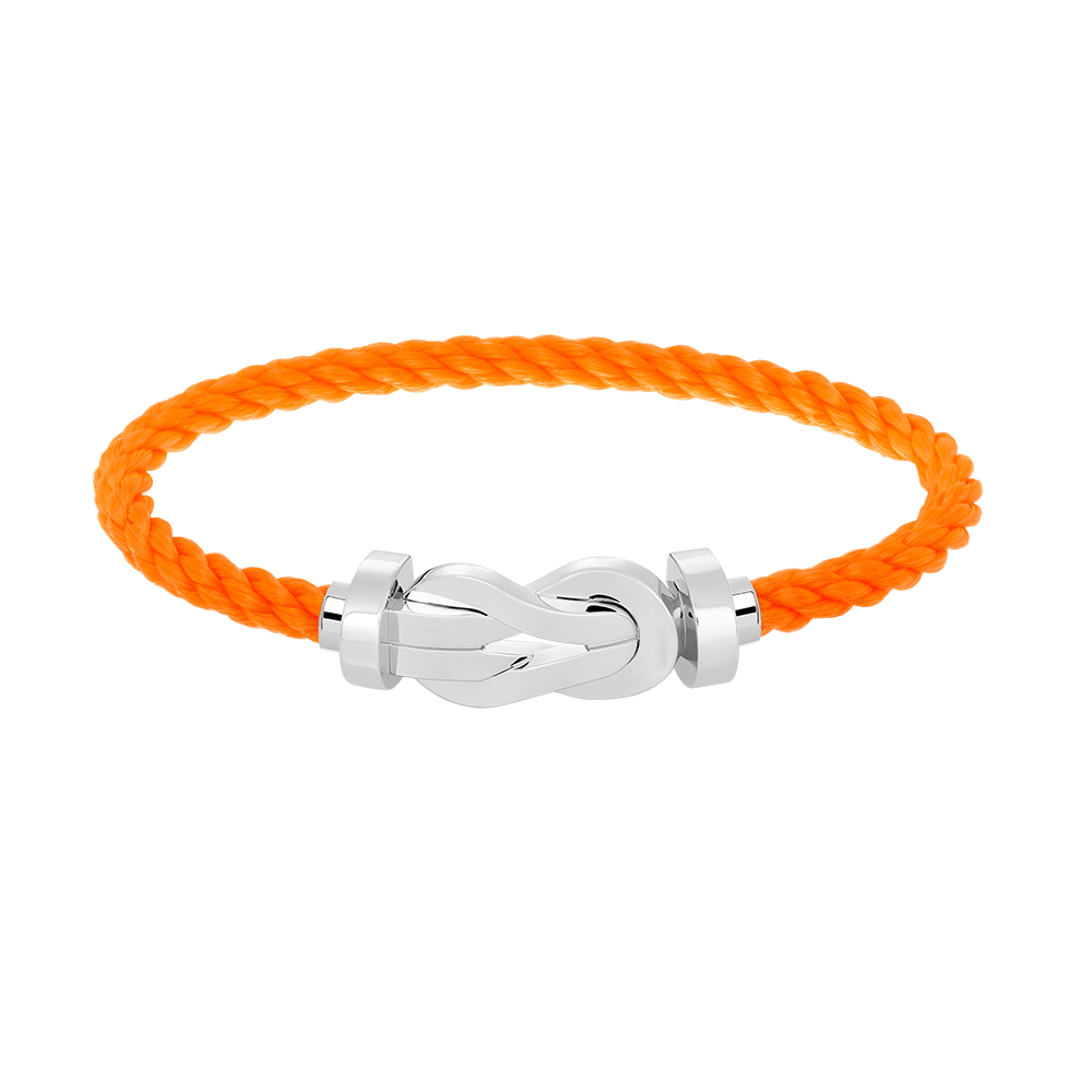[✨Rose💎]CHANCE LARGE 8 FIGURE BUCKLE NO DIAMOND BRACELET SILVER