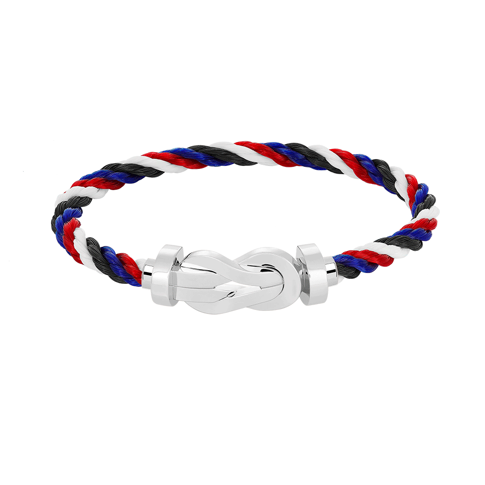 [✨Rose💎]CHANCE LARGE 8 FIGURE BUCKLE NO DIAMOND BRACELET SILVER