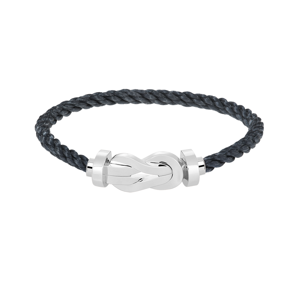 [✨Rose💎]CHANCE LARGE 8 FIGURE BUCKLE NO DIAMOND BRACELET SILVER