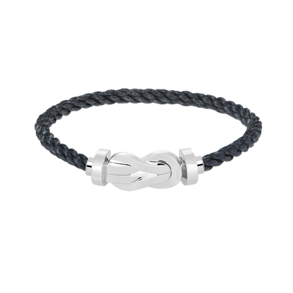 [✨Rose💎]CHANCE LARGE 8 FIGURE BUCKLE NO DIAMOND BRACELET SILVER