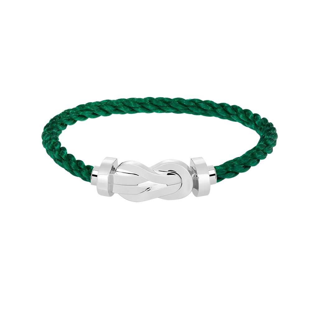 [✨Rose💎]CHANCE LARGE 8 FIGURE BUCKLE NO DIAMOND BRACELET SILVER