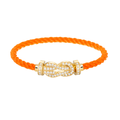 [✨Rose💎]CHANCE LARGE 8 FIGURE BUCKLE FULLDIAMOND BRACELET GOLD