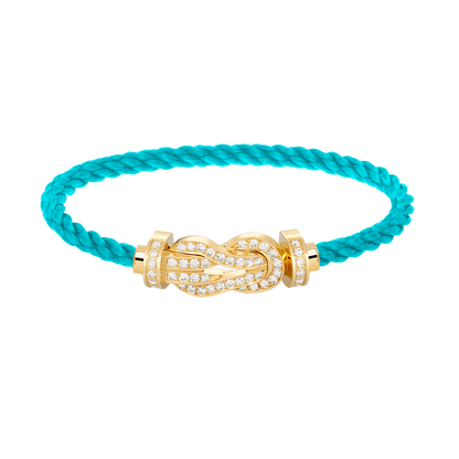 [✨Rose💎]CHANCE LARGE 8 FIGURE BUCKLE FULLDIAMOND BRACELET GOLD