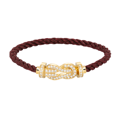 [✨Rose💎]CHANCE LARGE 8 FIGURE BUCKLE FULLDIAMOND BRACELET GOLD