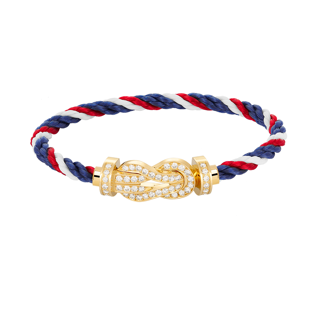 [✨Rose💎]CHANCE LARGE 8 FIGURE BUCKLE FULLDIAMOND BRACELET GOLD