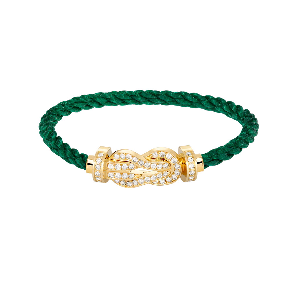 [✨Rose💎]CHANCE LARGE 8 FIGURE BUCKLE FULLDIAMOND BRACELET GOLD