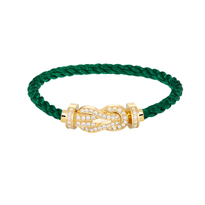 [✨Rose💎]CHANCE LARGE 8 FIGURE BUCKLE FULLDIAMOND BRACELET GOLD