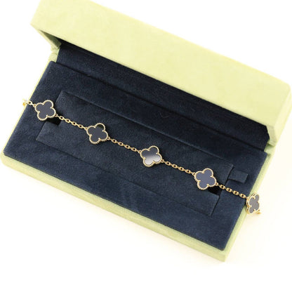 [✨Rose💎] CLOVER 5 MOTIF ONYXS BRACELET COLLECTION