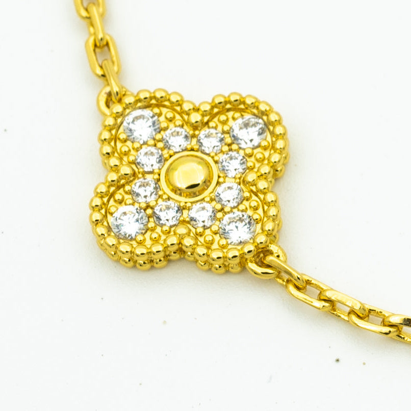 [✨Rose💎] CLOVER 5 MOTIF LASER BRACELET COLLECTION