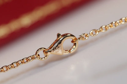 [✨Rose💎]LOVE NECKLACE PINK GOLD AND SILVER