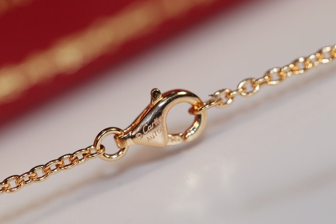 [✨Rose💎]LOVE NECKLACE PINK GOLD AND SILVER