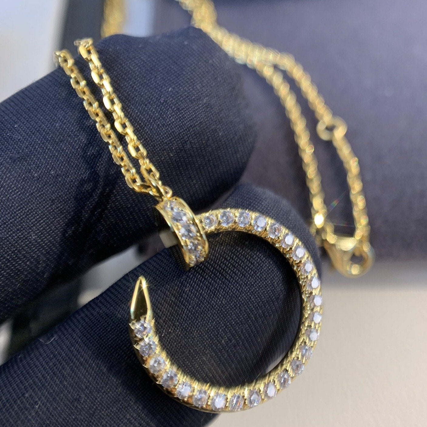 [✨Rose💎]JUSTE NECKLACE GOLD DIAMONDS