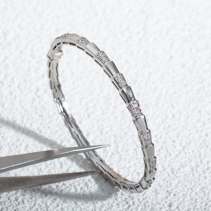 [✨Rose💎]SERPENTI BRACELET SILVER DIAMOND