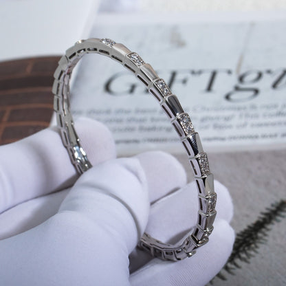 [✨Rose💎]SERPENTI BRACELET SILVER DIAMOND
