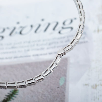 [✨Rose💎]SERPENTI BRACELET SILVER DIAMOND