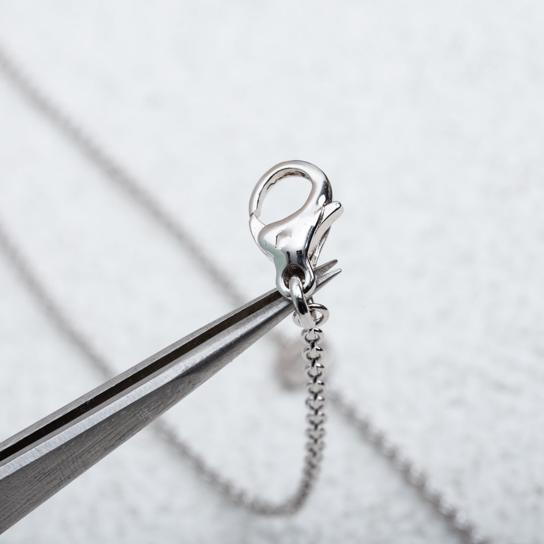 [✨Rose💎]PARENTESI NECKLACE SILVER