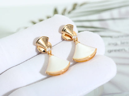 [✨Rose💎]DREAM MOP PINK GOLD EARRINGS