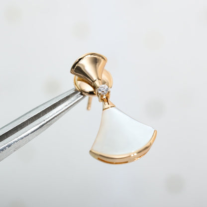 [✨Rose💎]DREAM MOP PINK GOLD EARRINGS