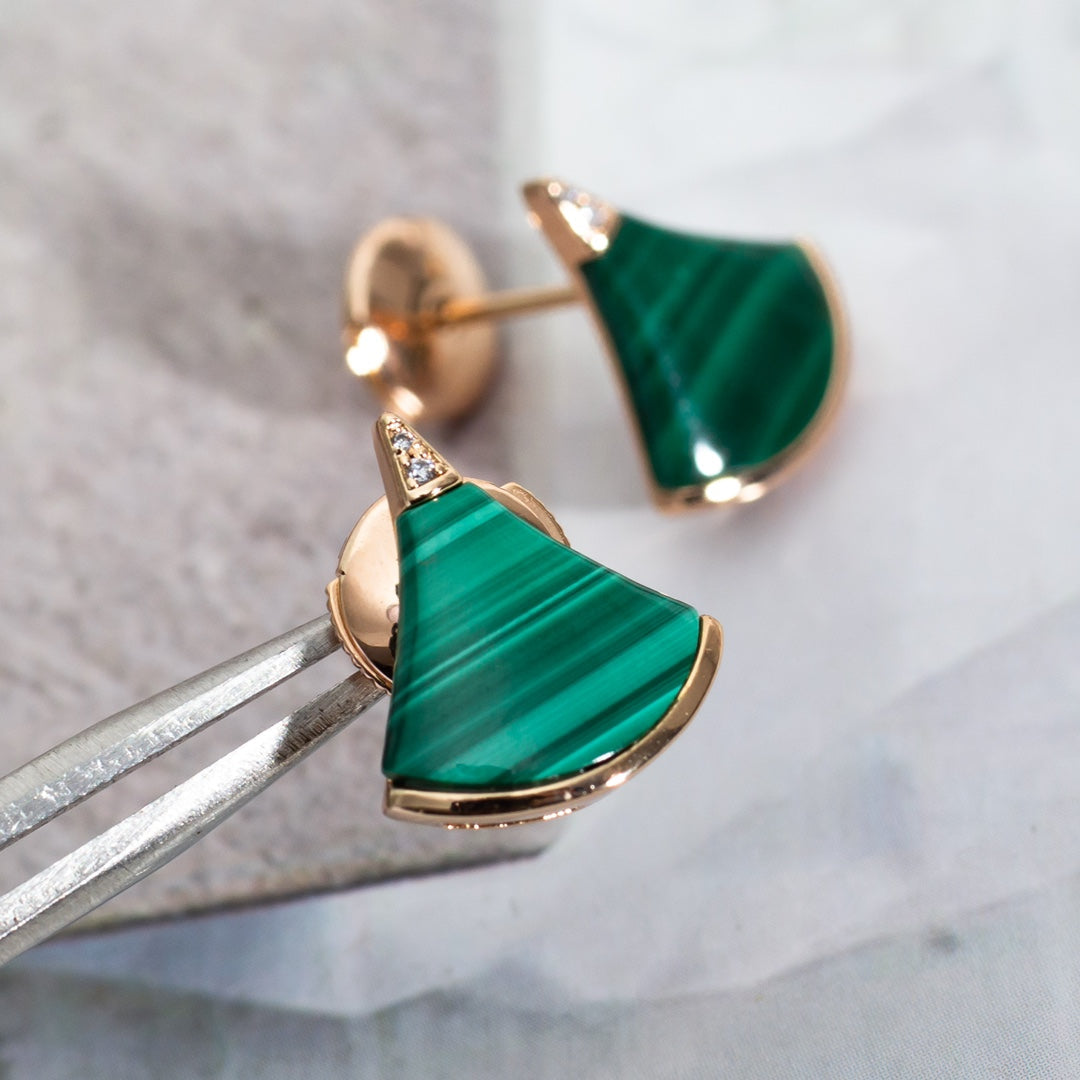 [✨Rose💎]DIVAS DREAM EARRINGS PINK GOLD