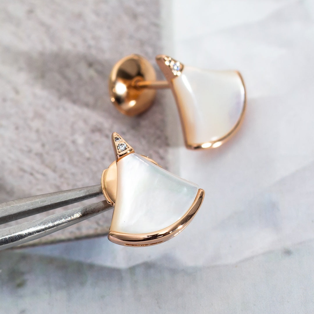 [✨Rose💎]DIVAS DREAM EARRINGS PINK GOLD