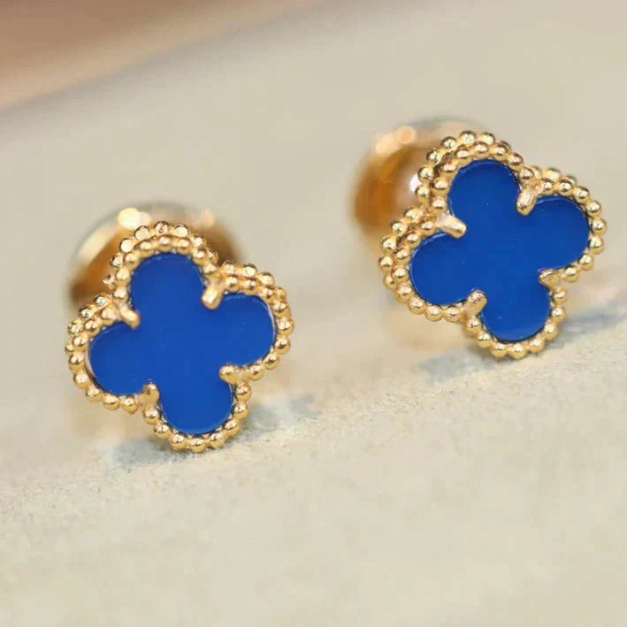 [✨Rose💎]CLOVER MINI 9.5MM TURQUOISE EARRINGS