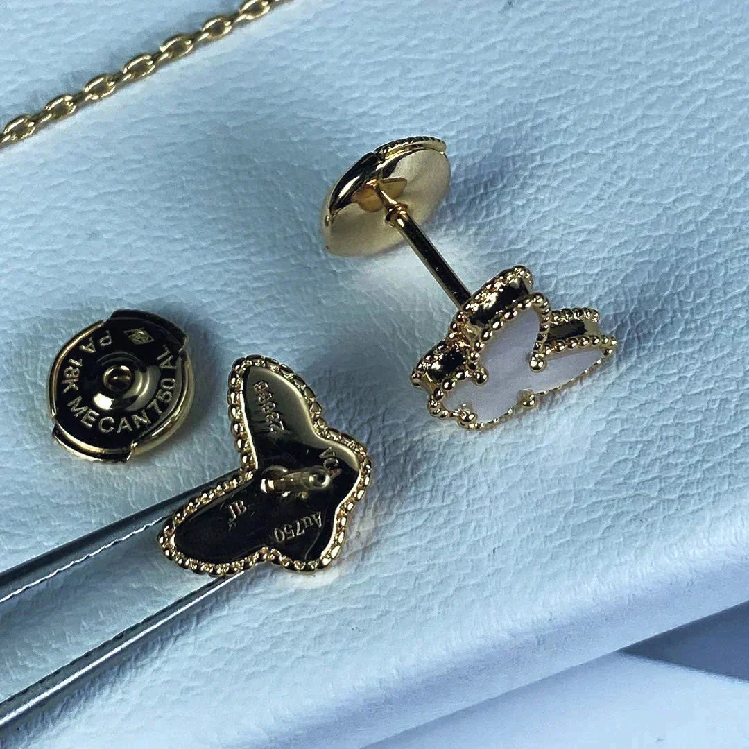 [✨Rose💎]SWEET BUTTERFLY MOP EARSTUDS