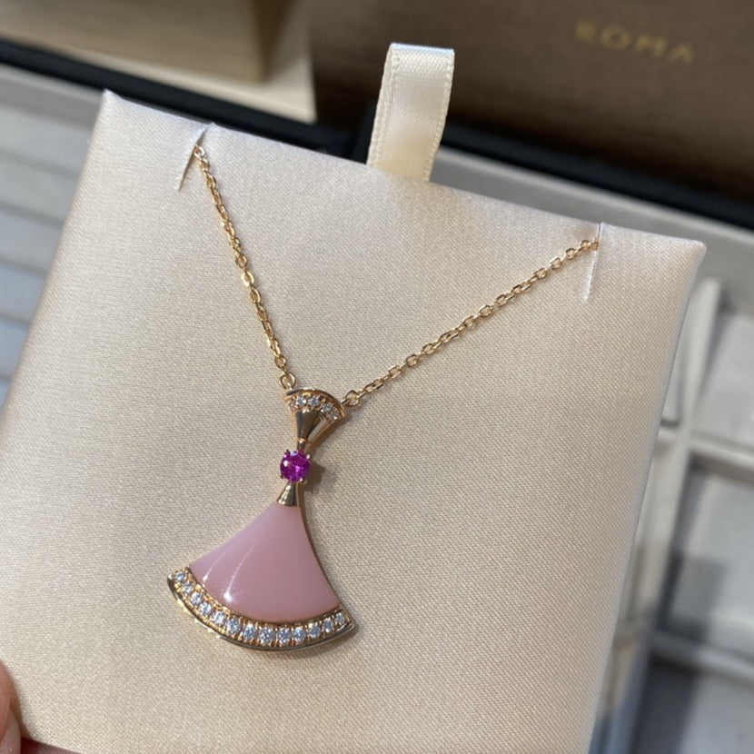 [✨Rose💎]DREAM NECKLACE PINK OPAL