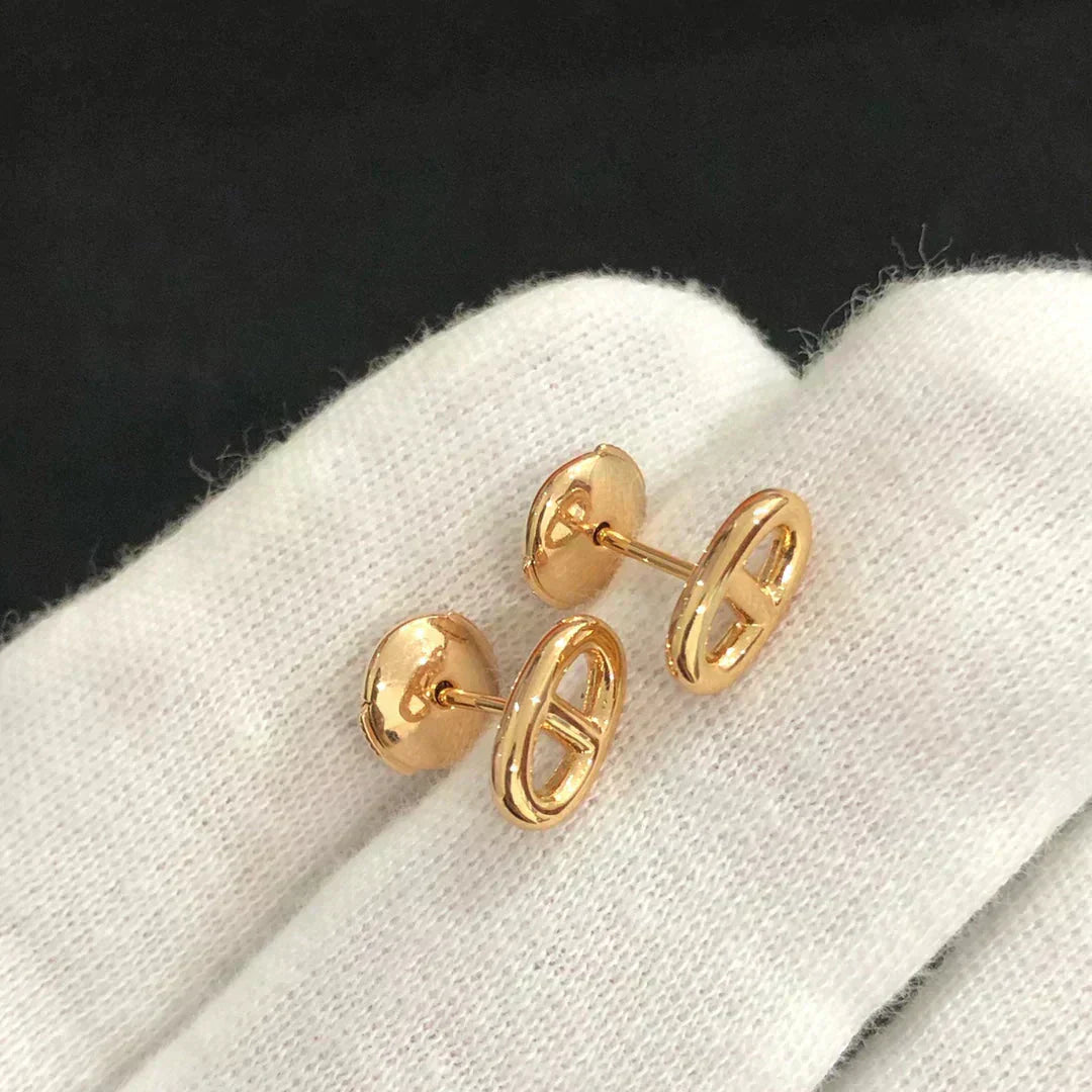 [✨Rose💎]CHAINE SMALL EARRINGS GOLD AND SILVER