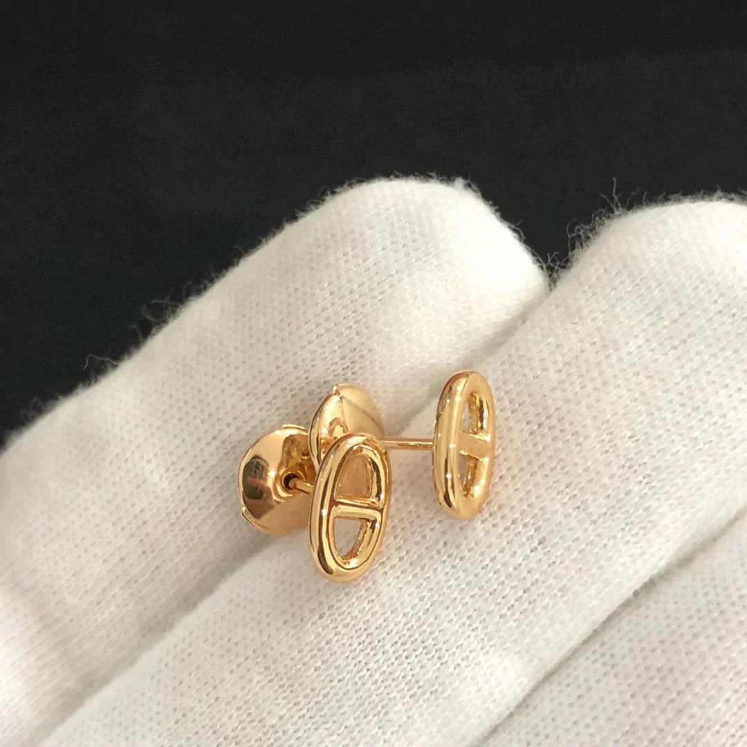 [✨Rose💎]CHAINE SMALL EARRINGS GOLD AND SILVER