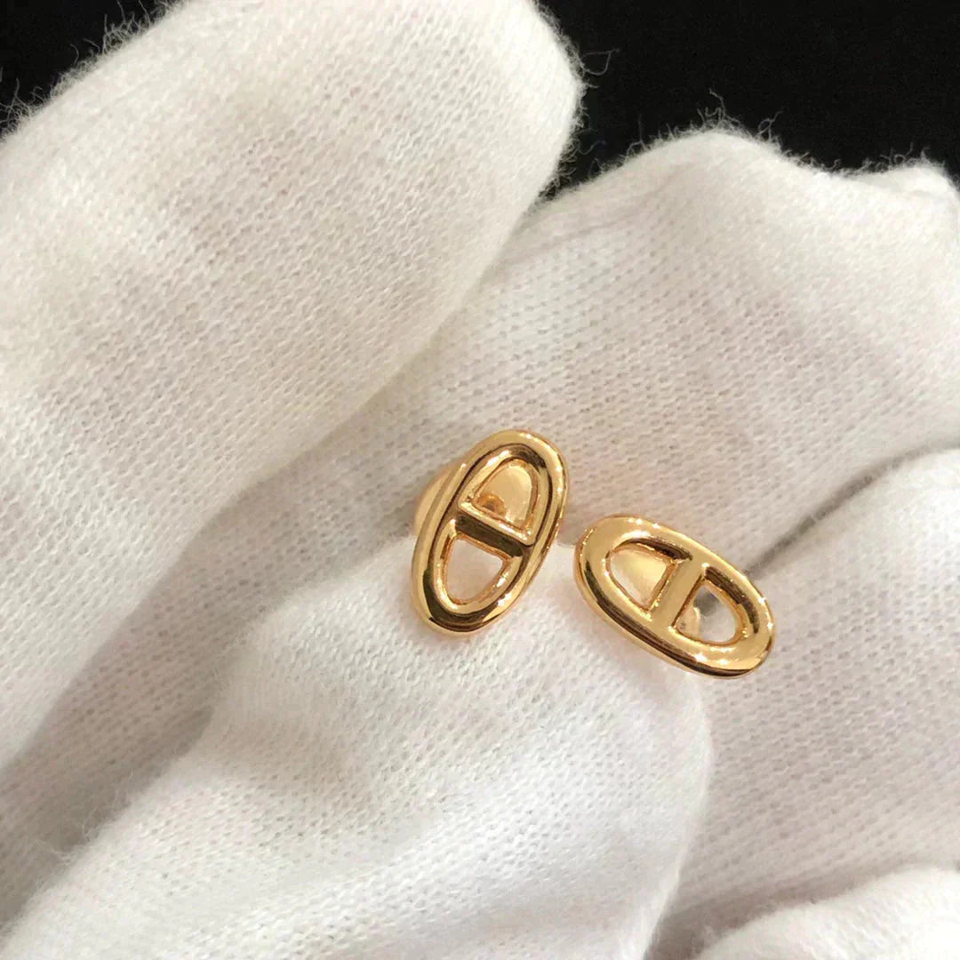 [✨Rose💎]CHAINE SMALL EARRINGS GOLD AND SILVER