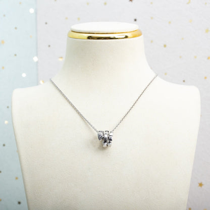 [✨Rose💎]SERPENTI SILVER NECKLACE DIAMOND