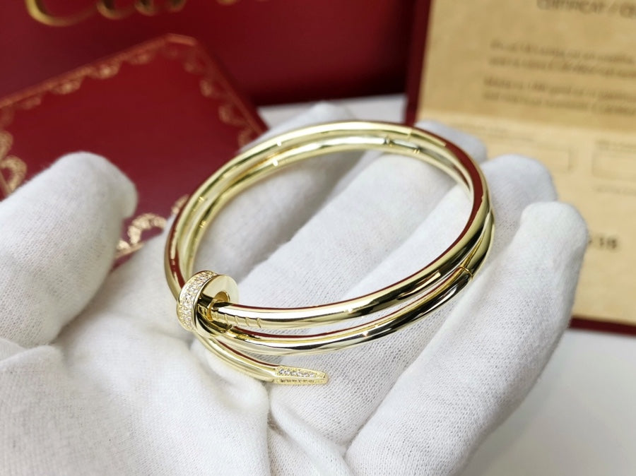 [✨Rose💎]JUSTE BRACELET 3.5MM DOUBLE ROW DIAMOND