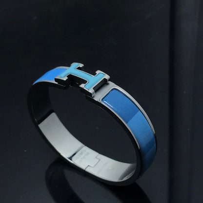 [✨Rose💎]H BRACELET BLUE RAINBOW CERAMIC