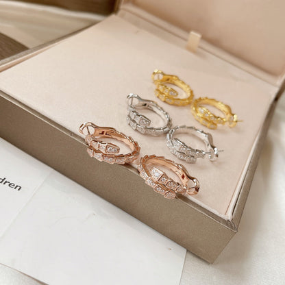 [✨Rose💎]SERPENTI EARRINGS DIAMOND