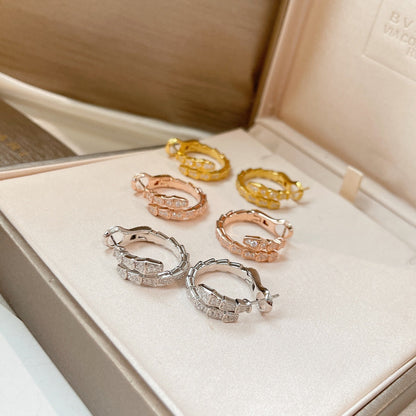 [✨Rose💎]SERPENTI EARRINGS DIAMOND