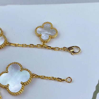 [✨Rose💎]MAGIC CLOVER MOP GOLD BRACELET 5 MOTIFS
