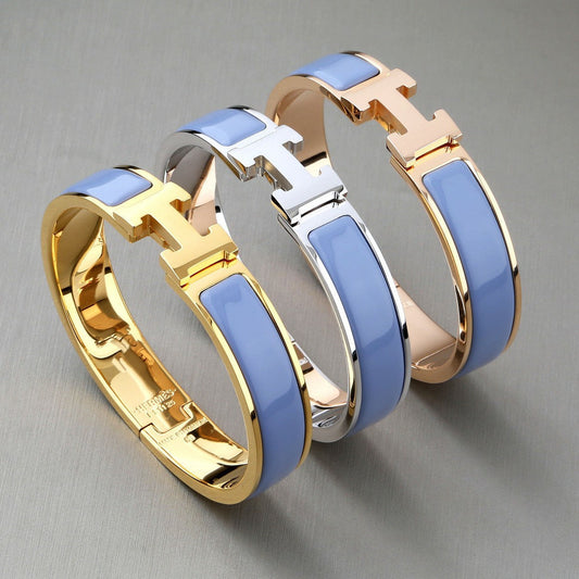 [✨Rose💎]H BRACELET ROMANTIC BLUE 12MM