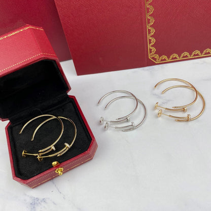 [✨Rose💎]JUSTE EARRINGS FULL DIAMONDS 1.8MM