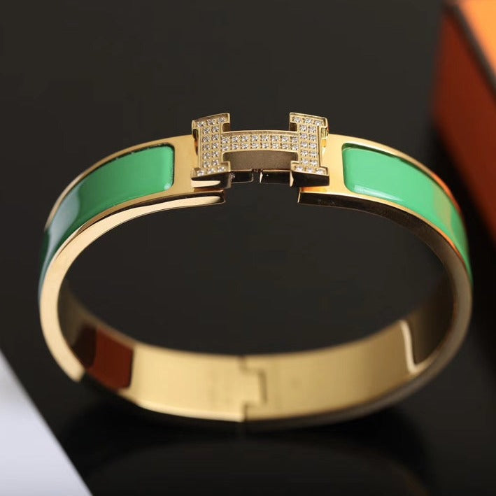 [✨Rose💎]H BRACELET GOLD DIAMOND