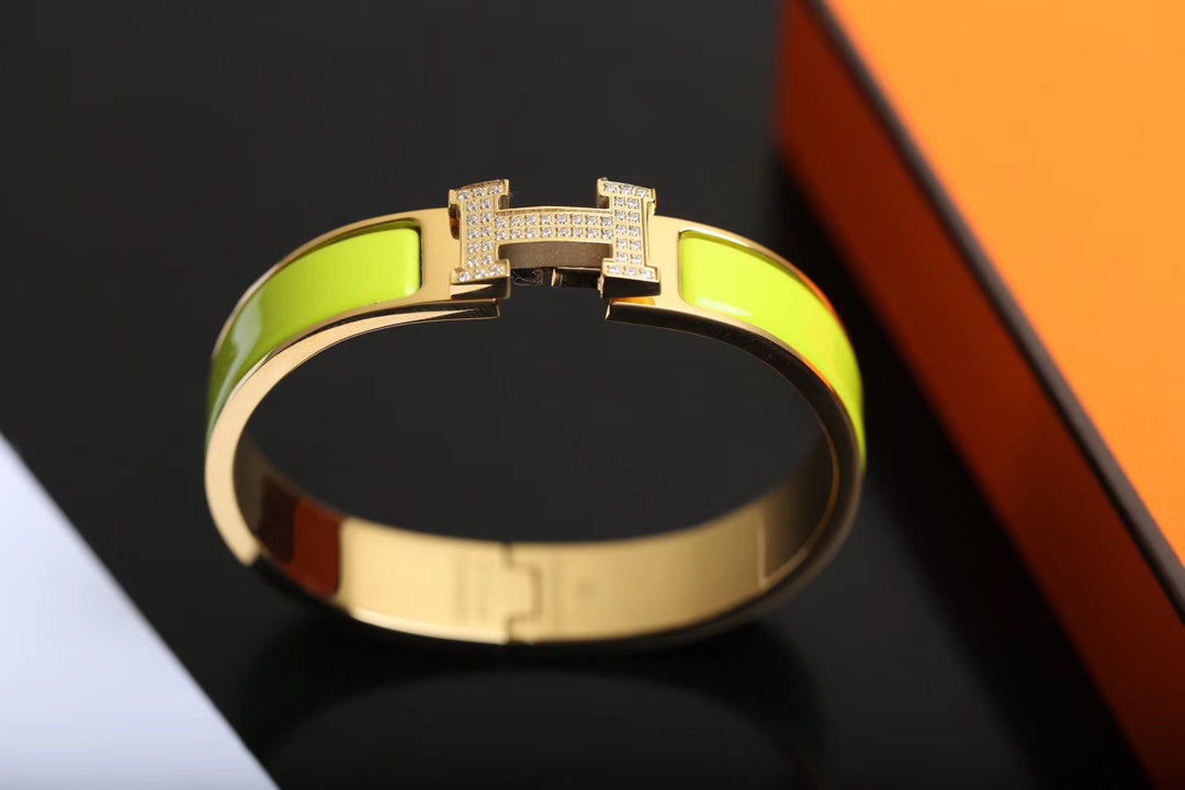 [✨Rose💎]H BRACELET GOLD DIAMOND