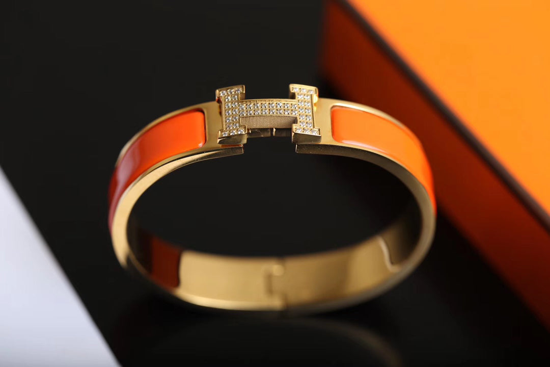 [✨Rose💎]H BRACELET GOLD DIAMOND